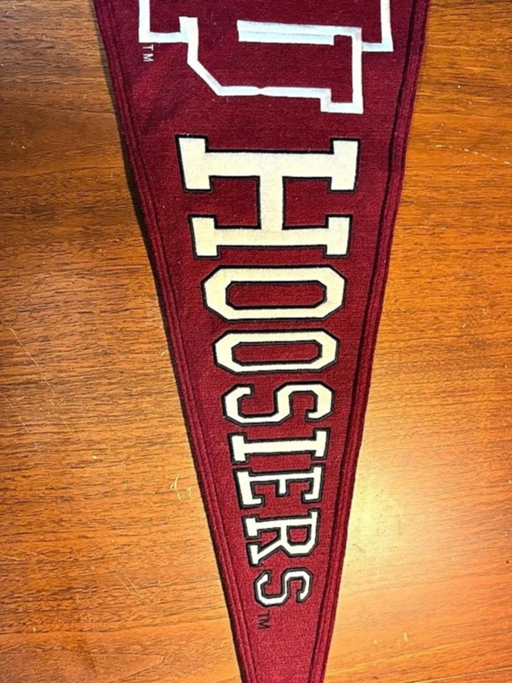 Indiana Hoosiers Winning Streak Collegiate Pennant Red & White